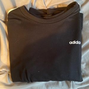 Black adidas crew neck!